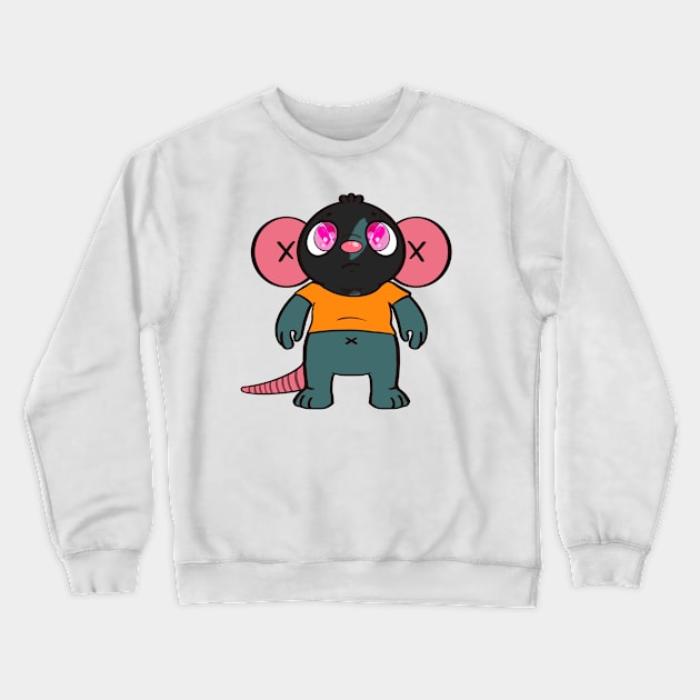 lab rat 26 Crewneck Sweatshirt by Blue Afro